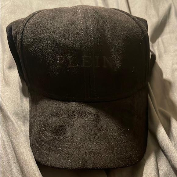 Philipp Plein Black Suede Hat